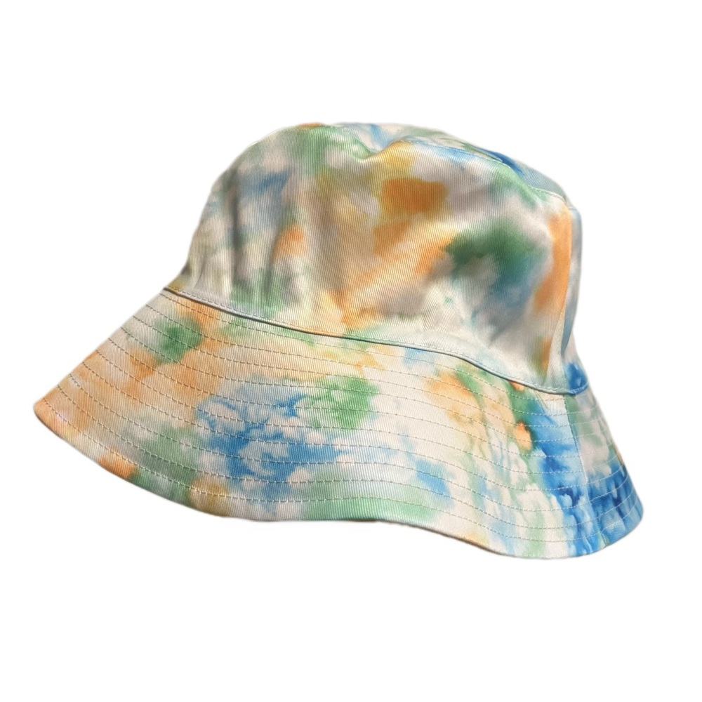 Reversible Bucket Hat Tie Dye Yellow Unbranded